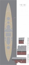 Pontos 35008WD1 HMS King George V Wooden Deck set (1:350)