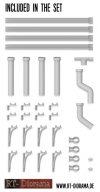 RT-Diorama 35665 Rain Gutters Set 1/35