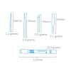 Modelcraft PFL6009 4 Pce Diamond Reamer & File Set