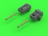 Master GM-35-047 A34 Comet - 77mm HV gun barrel & Besa MG barrels with resin mounts (for Tamiya kit) 1/35