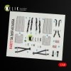 KELIK K48072 DAUPHIN II SA.365F / AS.565SA INTERIOR 3D DECALS FOR KITTY HAWK / ZIMIMODEL KIT 1/48