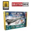 AMMO of Mig Jimenez 7721 HOW TO PAINT BARE METAL AIRCRAFT. COLORS AND WEATHERING SYSTEM SOLUTION BOX