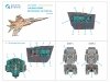 Quinta Studio QD+48559 MiG-25RBF 3D-Printed & coloured Interior on decal paper (ICM) (with 3D-printed resin parts) 1/48