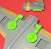 Omask 74845 P-40 Warhawk wheel bay plugs (for Hasegawa) 1/48