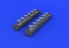 Eduard 648247 Bf 109G exhaust stacks 1/48 EDUARD
