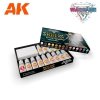 AK Interactive AK11770 BASILEAN ABBESS – WARGAME STARTER SET – 14 COLORS & 1 FIGURE