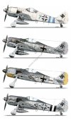 Kagero 15035 Fw 190s over Europe Part I (kalkomania/decals) EN/PL