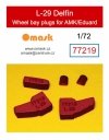 Omask 77219 L-29 Delfin Wheel Bay Plugs (for AMK/Eduard) 1/72