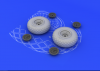 Eduard 648078 B-17 wheels 1/48 REVELL, MONOGRAM