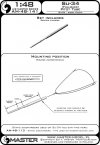 Master AM-48-141 Su-34 (Fullback) Pitot Tube (1:48)
