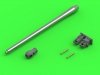 Master GM-35-047 A34 Comet - 77mm HV gun barrel & Besa MG barrels with resin mounts (for Tamiya kit) 1/35
