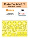 Omask 54067 Boulton Paul Defiant F1 mask (for Trumpeter) 1/48