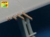 Aber A72 005 Set of 8 turned cal .50 (12,7mm) U.S. Browning M2 barrels for P-47 Thunderbolt (1:72)