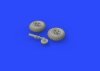 Eduard 672147 Spitfire Mk. VIII wheels - 4 spoke w/ pattern EDUARD 1/72