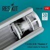 RESKIT RSU48-0300 F-4 (B, C, D, N) Phantom II exhaust nozzles for Tamiya kit (3D printed) 1/48