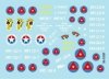 Star Decals 35-C1337 Tanks & AFVs in Cuba # 1. M4A3E8 Sherman, A34 Comet, Staghound, Greyhound, M3A1 Scout Car, M3A1 Stuart.1/35