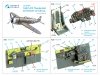 Quinta Studio QD48498 P-47С Thunderbolt 3D-Printed & coloured Interior on decal paper (Dora Wings) 1/48