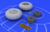 Eduard 648052 Bf 110 C/ D main undercarriage wheels 1/48