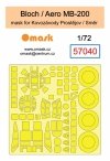 Omask 57040 Bloch / Aero MB-200 mask (for Kovozavody Prostejov / Smer) 1/72
