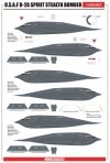 Modelcollect UA72214 USAF B-2A Spirit Stealth Bomber with AGM-158 missile 1/72
