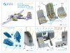 Quinta Studio QD+32250 A-26C Invader 3D-Printed & coloured Interior on decal paper (Hobby Boss) (with 3D-printed resin parts) 1/32