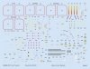 Eduard D48082 Su-27 stencils ACADEMY/KITTY HAWK/HOBBY BOSS/GWH 1/48 