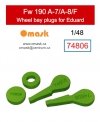 Omask 74806 Fw 190 A-7/A-8/F wheel bay plugs (for Eduard) 1/48