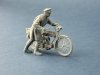 Copper State Models F32-065 British Dispatch Rider pushing his motorcycle (Motorcycle not included) 1/32