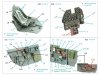 Quinta Studio QD32220 P-40N late 3D-Printed coloured Interior on decal paper (Hasegawa/Eduard) 1/32