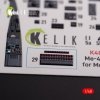 KELIK K48075 Messerschmitt Me-410 A1 interior 3D decals for Meng Model kit 1/48