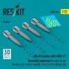 RESKIT RS32-0498 Mk.83 bombs with MAU-91 thermally protected (4 pcs) (3D printed) 1/32
