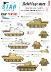 Star Decals 72-A1013 Befehlspanzer # 4. German Command 1/72