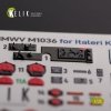 KELIK K35025 HUMVEE HMMWV M1036 with TOW Nato green version Interior 3D Decal for Italeri kit 1/35