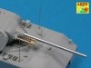 Aber 72L-51 Zestaw 2 Luf do niemieckiego ciężkiego czołgu MAUS / Set of 2 barrels for German Heavy Tank MAUS 1/72