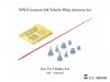 E.T. Model P35-243 WWII German 2M Vehicle Whip Antenna Set 1/35