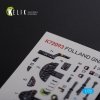 KELIK K72093 Folland Gnat T.1 interior 3D decals for Airfix kit 1/72