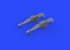 Eduard 648433 R-23T missiles for MiG-23 EDUARD, TRUMPETER 1/48