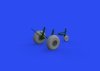 Eduard 6481026 B-17F wheels oval tread EDUARD 1/48