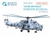 Quinta Studio QDS+48516 Mi-24P Hind-F 3D-Printed coloured Interior on decal paper (Trumpeter) (small version) (with 3D-printed resin parts) 1/48