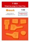 Omask 748103 F-86A wheel bay plugs (for Clear Prop) 1/48