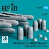 RESKIT RS72-0519 LAU-88 with (2 pcs) AGM-65 Maverick missiles (6 pcs) (3D Printed) 1/72