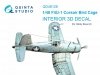 Quinta Studio QD48126 F4U-1 Corsair (Birdcage) 3D-Printed & coloured Interior on decal paper (Hobby Boss) 1/48