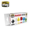 AMMO of Mig Jimenez 7178 BASIC ACRYLIC COLORS 6x17ml