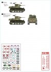 Star Decals 72-A1103 Tanks & AFVs in Cuba # 1. M4A3E8 Sherman, A34 Comet, Staghound, Greyhound, M3A1 White Scout Car, M3A1 Stuart. 1/72
