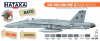 Hataka HTK-CS44 USAF, USN & USMC paint set (modern greys) 8x17ml