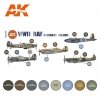 AK Interactive AK11723 WWII RAF AIRCRAFT COLORS 8x17 ml