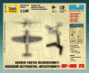 Zvezda 6116 German Fighter Messershmitt BF-109 F2 (1:144)