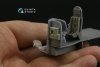 Quinta Studio QD+48379 Bristol Beaufort Mk.I 3D-Printed & coloured Interior on decal paper (ICM) (with 3D-printed resin parts) 1/48