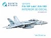 Quinta Studio QD72075 F/A-18F Late, E/A-18G 3D-Printed & coloured Interior on decal paper (Academy) 1/72