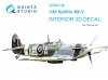 Quinta Studio QD48136 Spitfire Mk.V 3D-Printed & coloured Interior on decal paper (Tamiya) 1/48